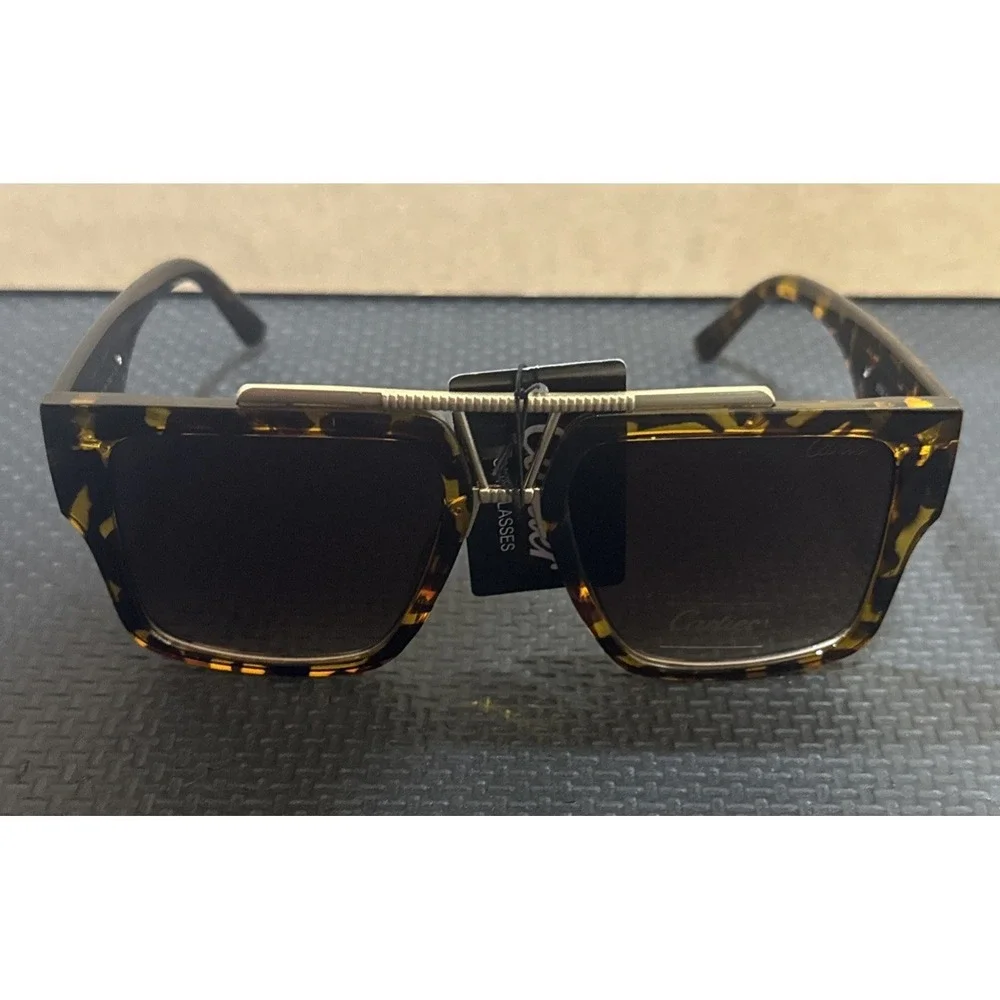Luxury Fashion Retro Rectangle Top Bar | Designer Classy | Womens Sunglasses